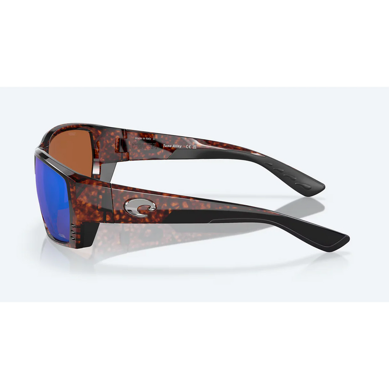 Costa Tuna Alley Sunglasses - Tortoise w/ Green Mirror 580G Lens