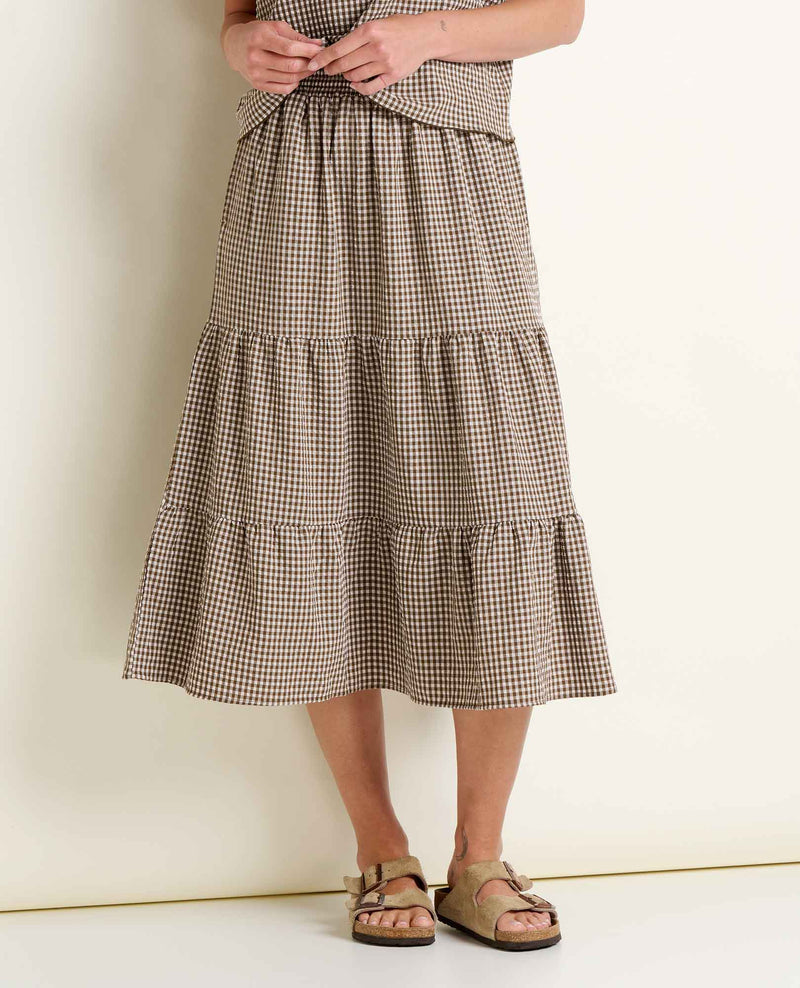 Toad & Co Women's Sunkissed Tiered Midi Skirt