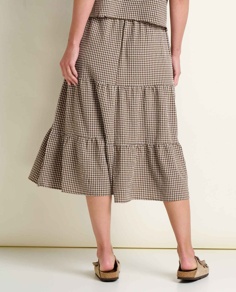 Toad & Co Women's Sunkissed Tiered Midi Skirt