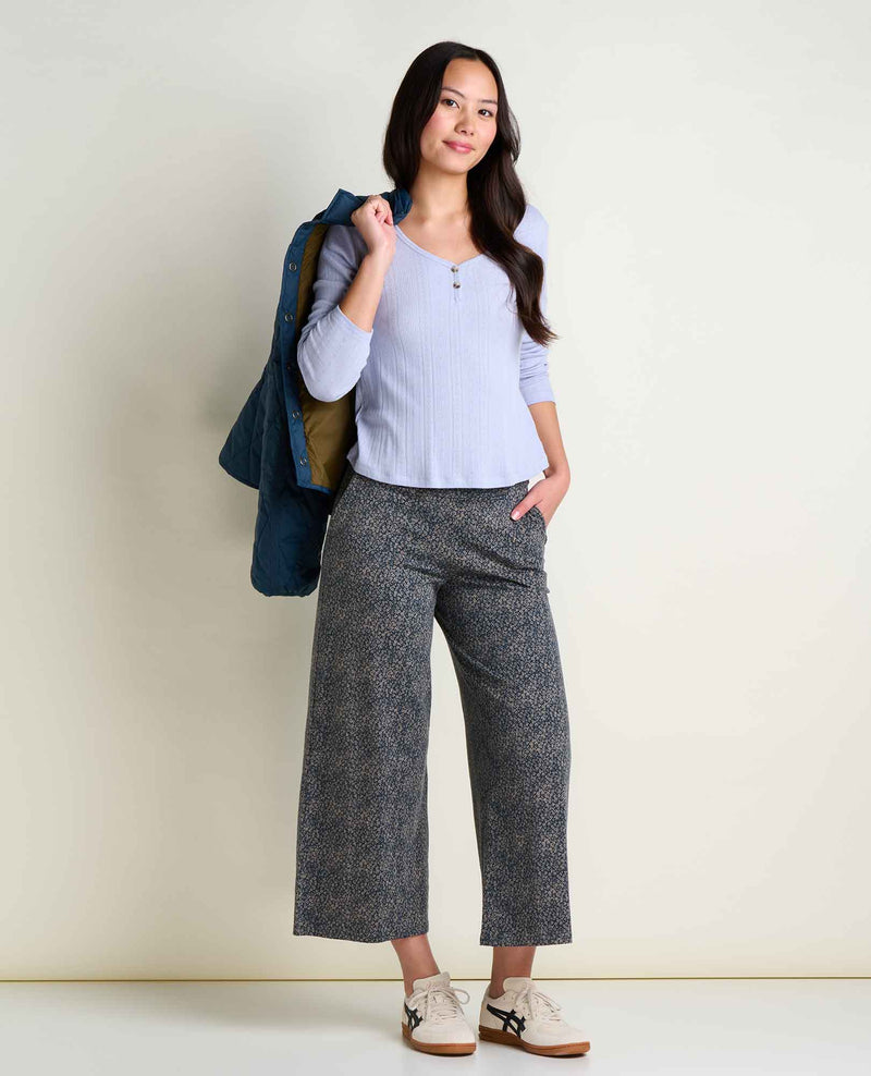 Toad & Co Women's Foothill Pointelle Henley Long Sleeve Shirt