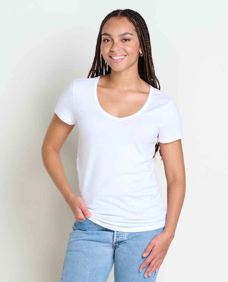 Toad & Co Women's Marley Short Sleeve V Neck Tee