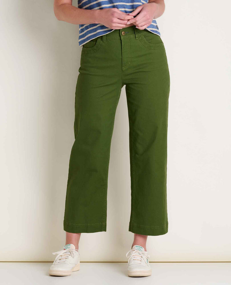 Toad & Co Women's Earthworks Wide Leg Crop Pant