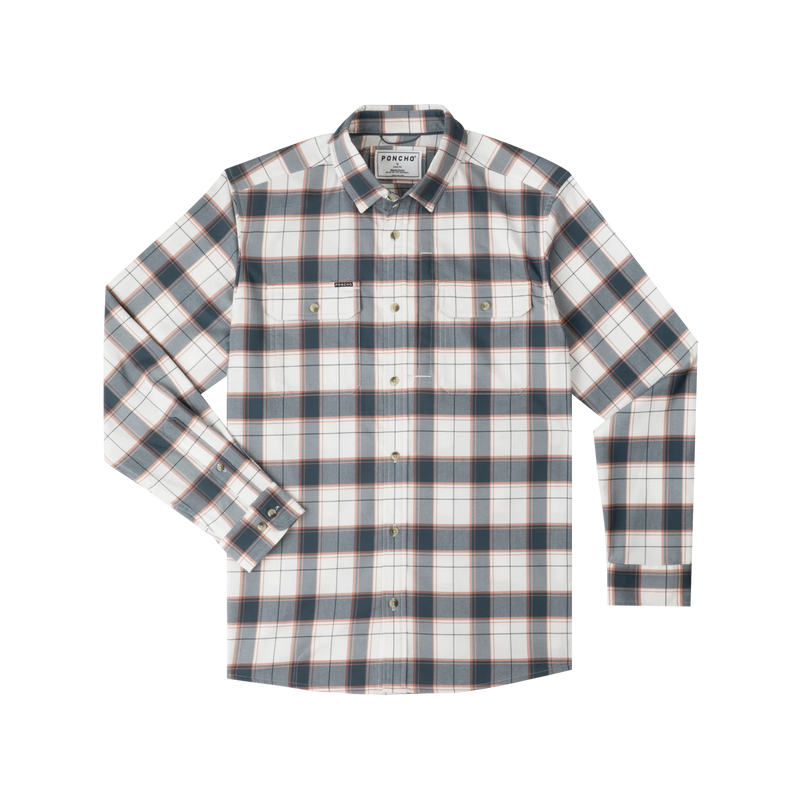 Poncho Men's Flannel Shirt The Half Moon
