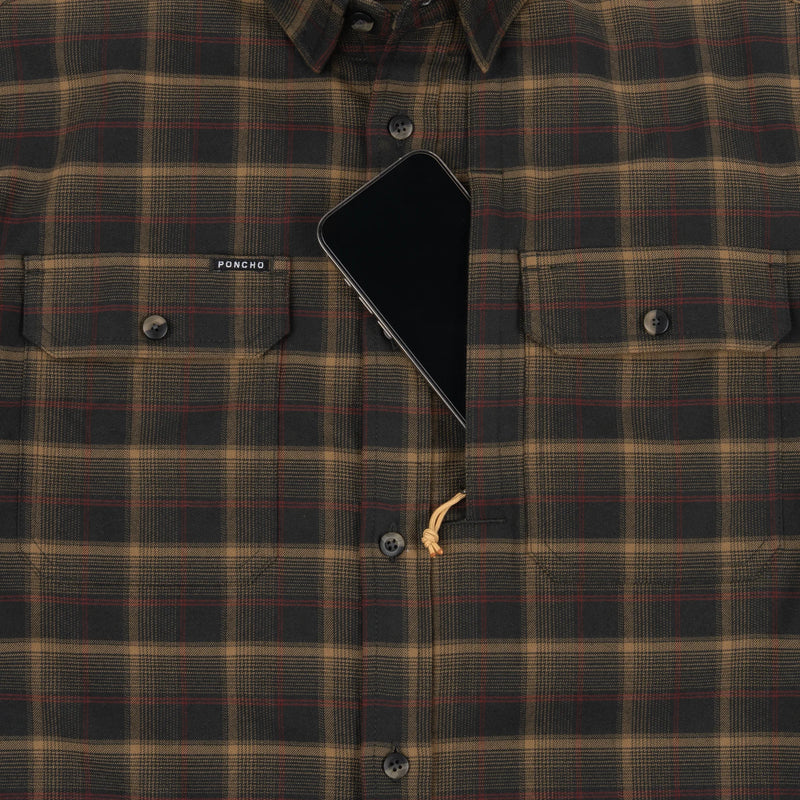 Poncho Men's Flannel Shirt The Rusty Saw