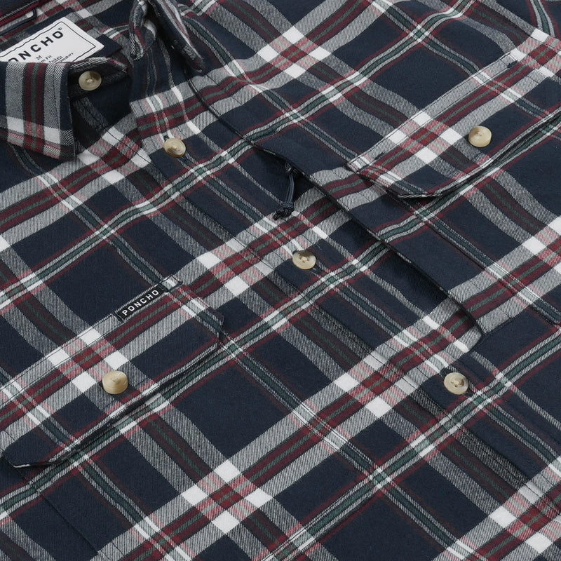 Poncho Men's Flannel Shirt The Williamette
