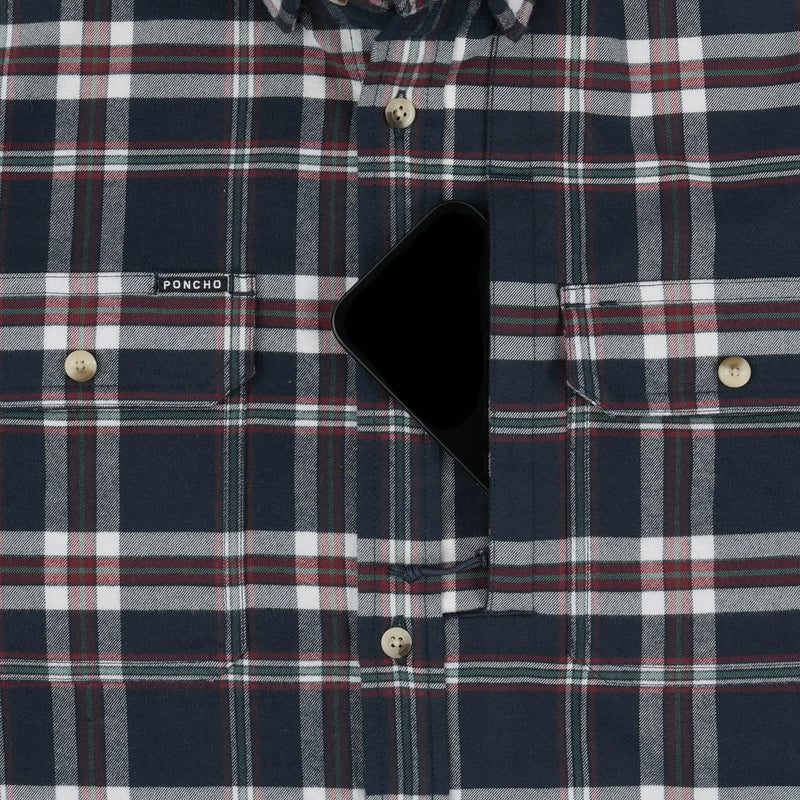 Poncho Men's Flannel Shirt The Williamette