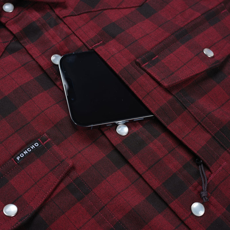 Poncho Men's Western Flannel Shirt The Casper