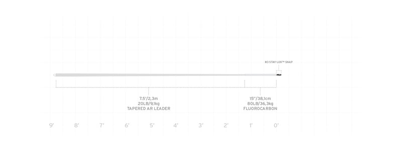 Scientific Anglers Absolute Predator Toothy Fish Stealth Leader
