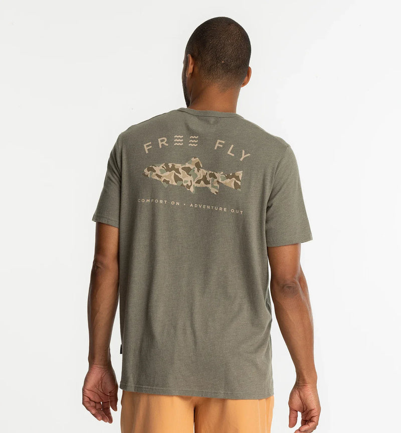 Free Fly Men's Trout Camo Pocket Tee Sale