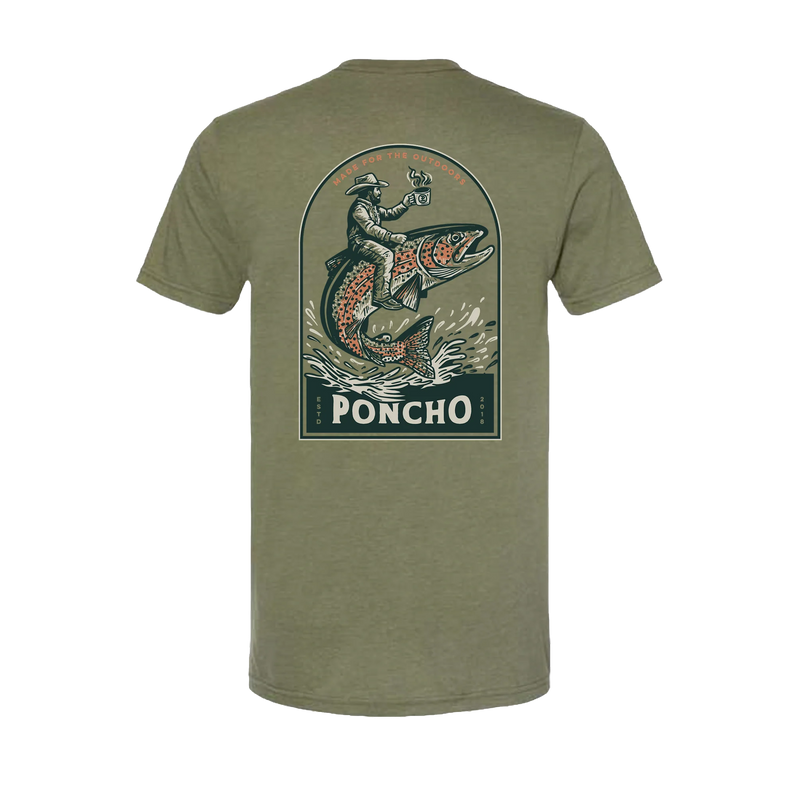 Poncho Men's The Trout Rider T-Shirt