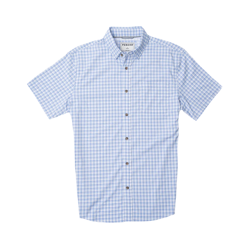 Poncho Men's The Ultralite Short Sleeve Shirt The Blue Runner