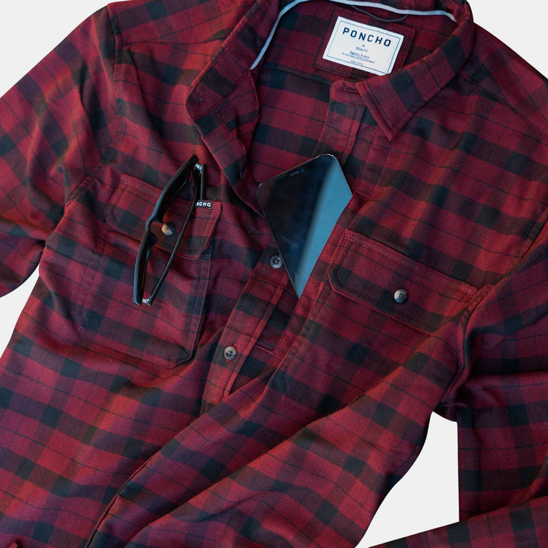 Poncho Men's Flannel Shirt The Buffalo