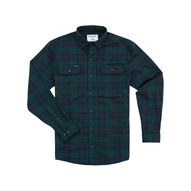 Poncho Men's Flannel Shirt The Cascade