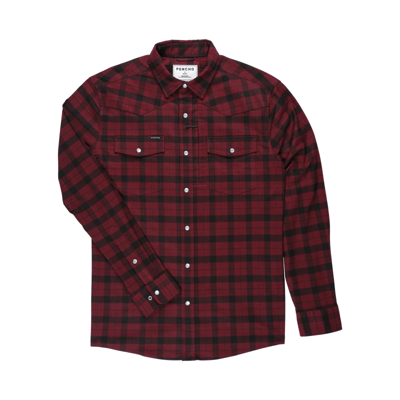Poncho Men's Western Flannel Shirt The Casper