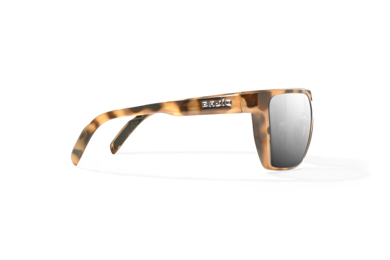 Bajio Eldora Polarized Sunglasses - Tan Rock Gloss Silver Mirror Glass Lens