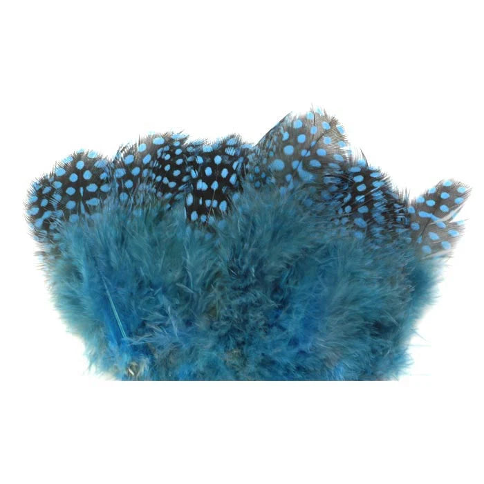 Nature's Spirit Fish Hunter Large Dot Guinea Feathers