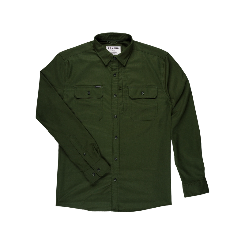 Poncho Men's Flannel Shirt The Grizzly