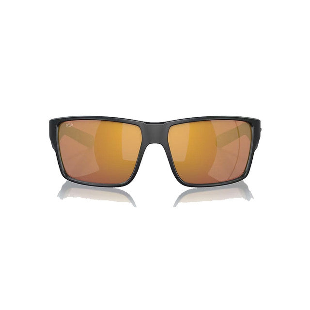 Costa Reefton Pro Sunglasses - Matte Black w/ Gold Mirror 580G Lens