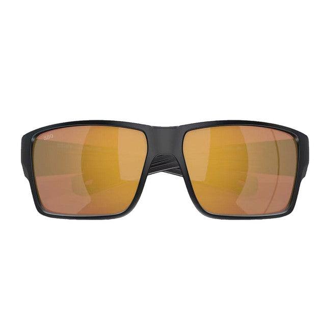 Costa Reefton Pro Sunglasses - Matte Black w/ Gold Mirror 580G Lens