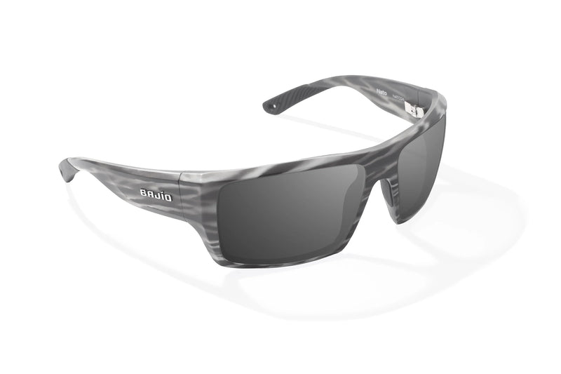 Bajio Nato Polarized Sunglasses - Gray Grass Matte Silver Mirror Glass Lens