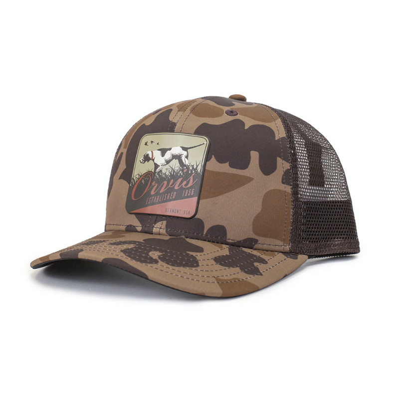 Orvis Camo Dog Trucker Hat