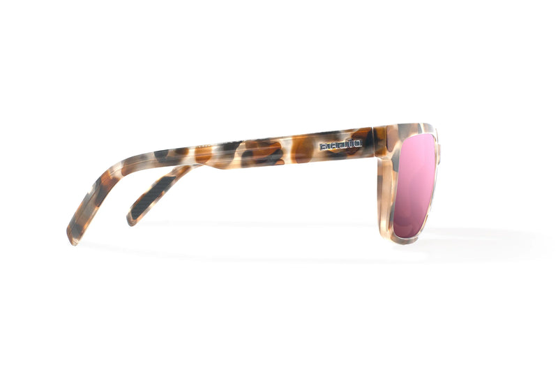 Bajio Paila Polarized Sunglasses - Tan Rock Glass Rose Mirror Poly Lens