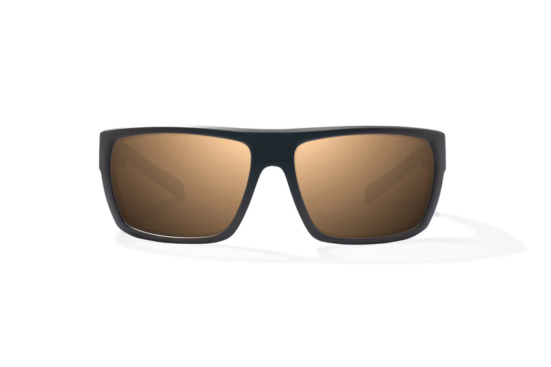 Bajio Palometa Polarized Sunglasses - Black Matte Copper Glass Lens