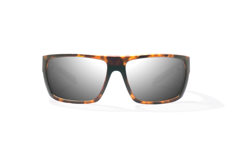 Bajio Palometa Polarized Sunglasses - Brown Tort Matte Silver Mirror Glass Lens