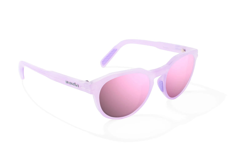 Bajio Paraiso Polarized Sunglasses - Lavender Glass Gloss Rose Mirror Poly Lens