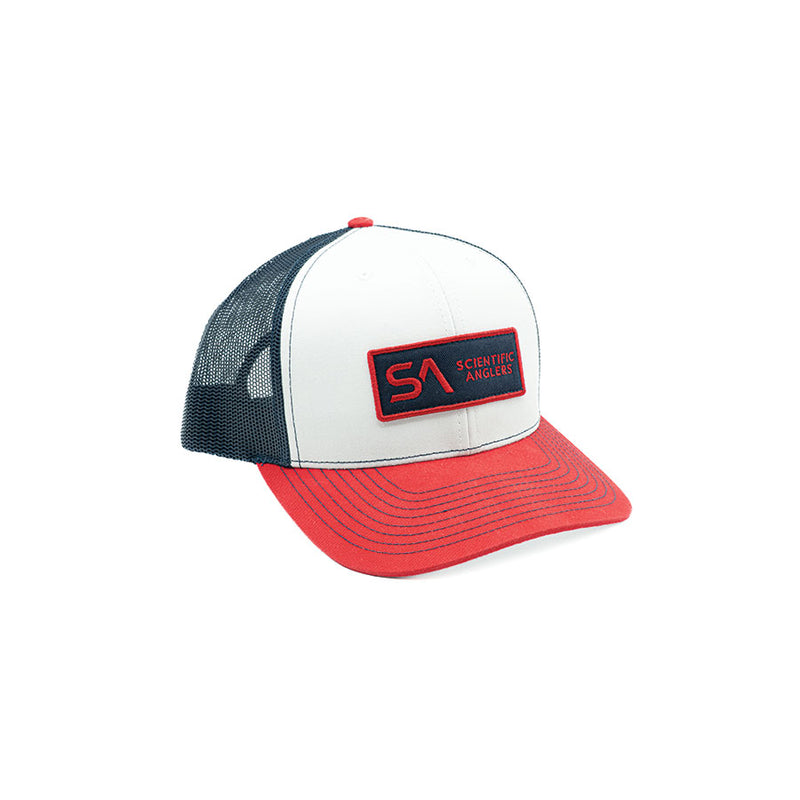 Scientific Anglers Classic Red White and Blue Trucker Hat