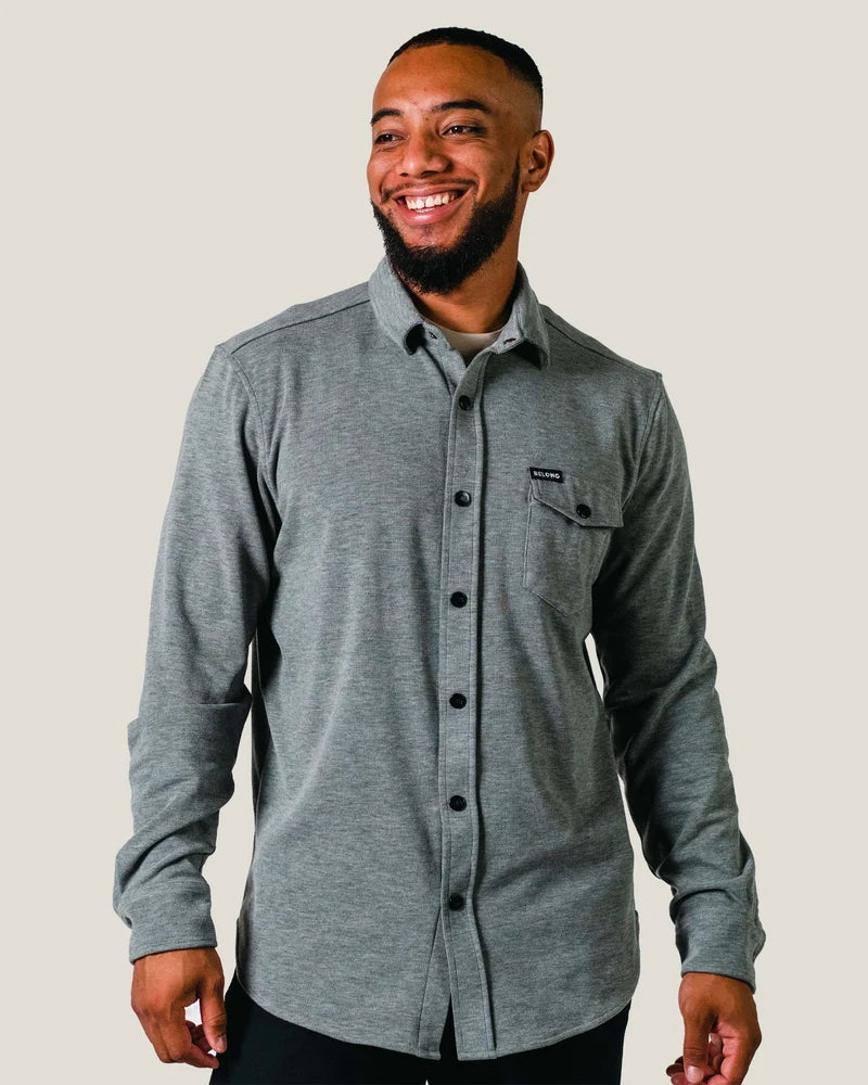 Belong Designs Men's Sherman Fleece Button Up