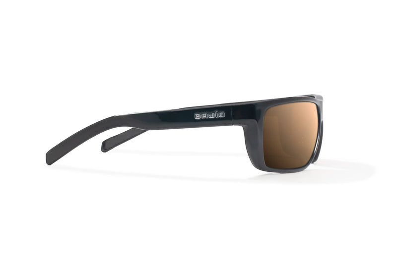 Bajio Sigs Polarized Sunglasses - Black Gloss Copper Poly Lens