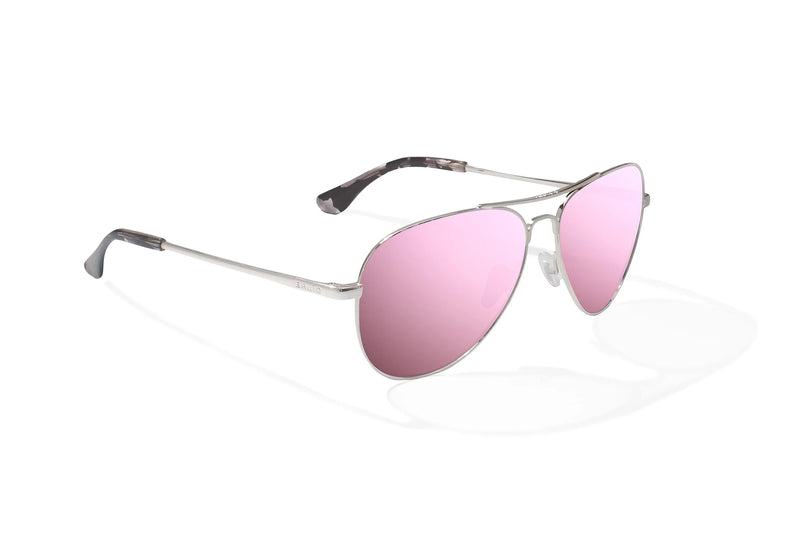 Bajio Soldado Polarized Sunglasses - Rose Gold Rose Mirror Poly Lens