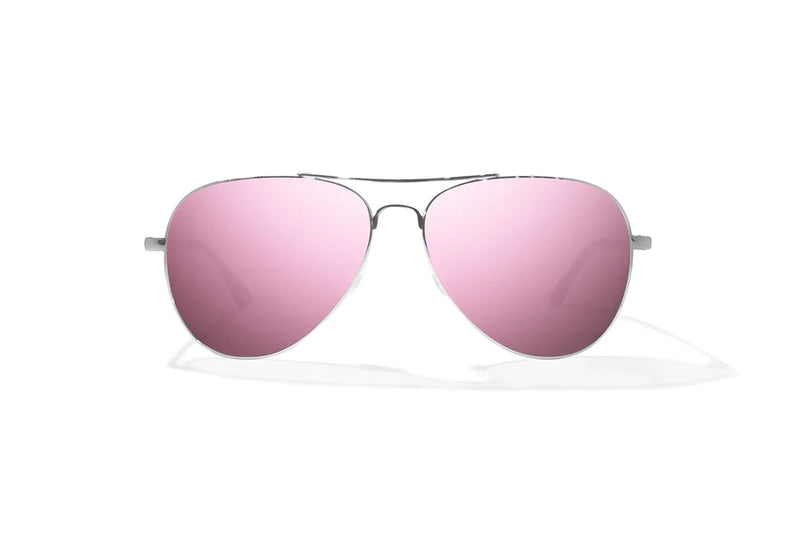 Bajio Soldado Polarized Sunglasses - Rose Gold Rose Mirror Poly Lens