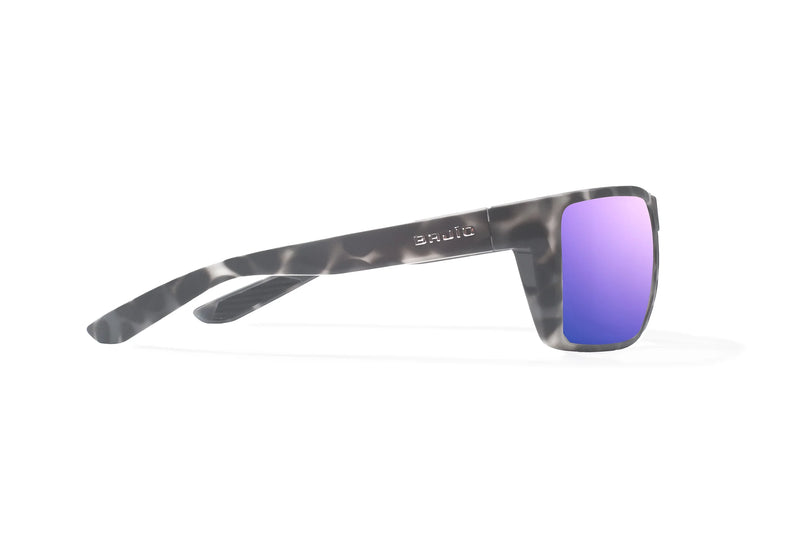 Bajio Stiltsville Polarized Sunglasses - Gray Rock Matte Violet Mirror Glass Lens