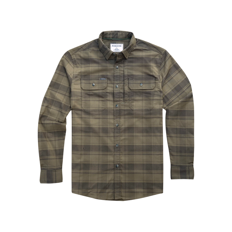 Poncho Men's Flannel Shirt The Telluride