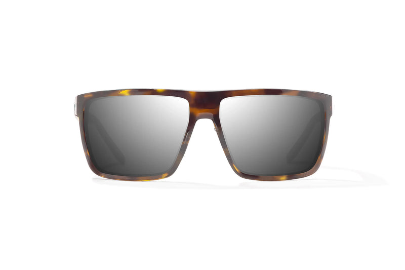 Bajio Toads Polarized Sunglasses - Brown Tort Gloss Silver Mirror Poly Lens