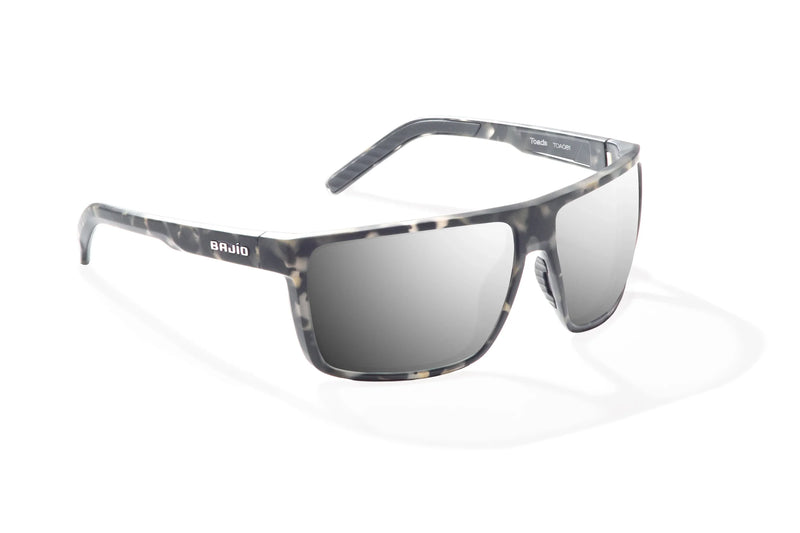 Bajio Toads Polarized Sunglasses - Gray Rock Matte Silver Mirror Glass Lens