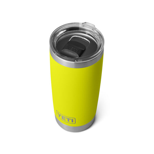 YETI 20 oz Rambler Tumbler with MagSlider Lid Firefly Yellow