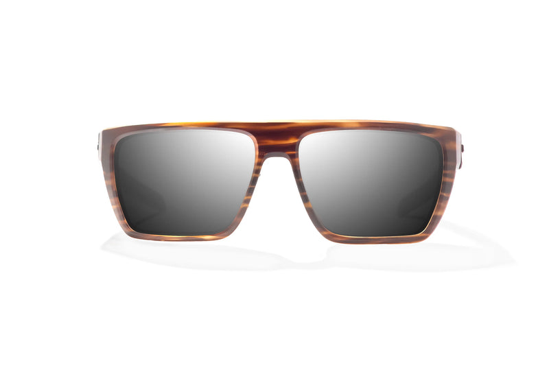 Bajio Zapata Polarized Sunglasses - Brown Grass Matte Silver Mirror Glass Lens