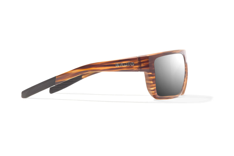 Bajio Zapata Polarized Sunglasses - Brown Grass Matte Silver Mirror Glass Lens