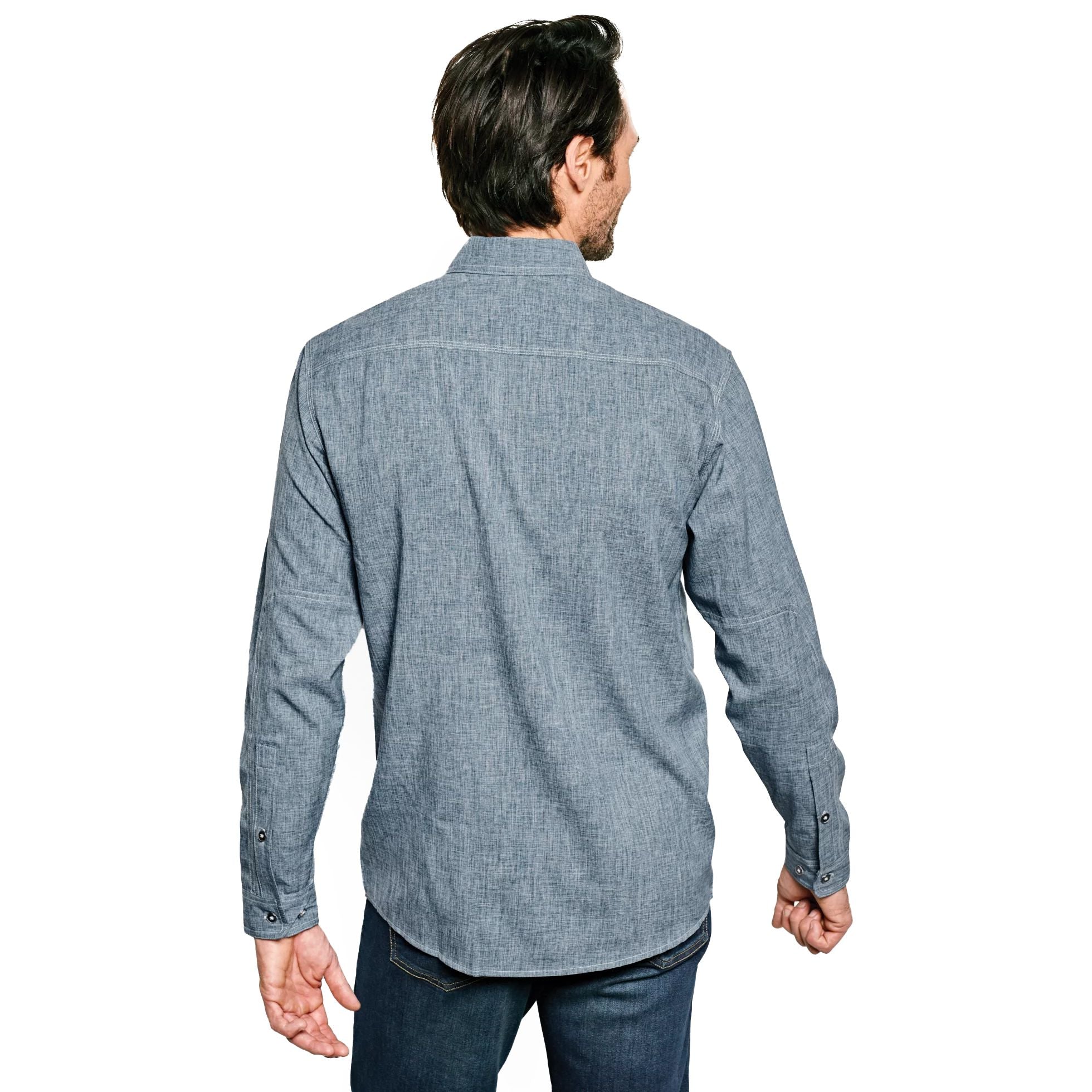 Orvis Men's Tech Chambray Long Sleeve Work Shirt — Little Forks
