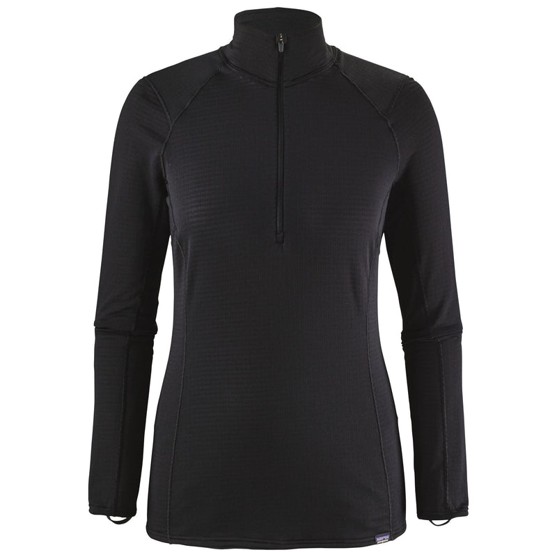 Patagonia Women's Capilene Thermal Weight Zip-Neck Black Image 1