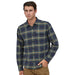 Patagonia Lightweight Fjord Flannel Long Sleeve Shirt Lawrence: New Navy Image 1