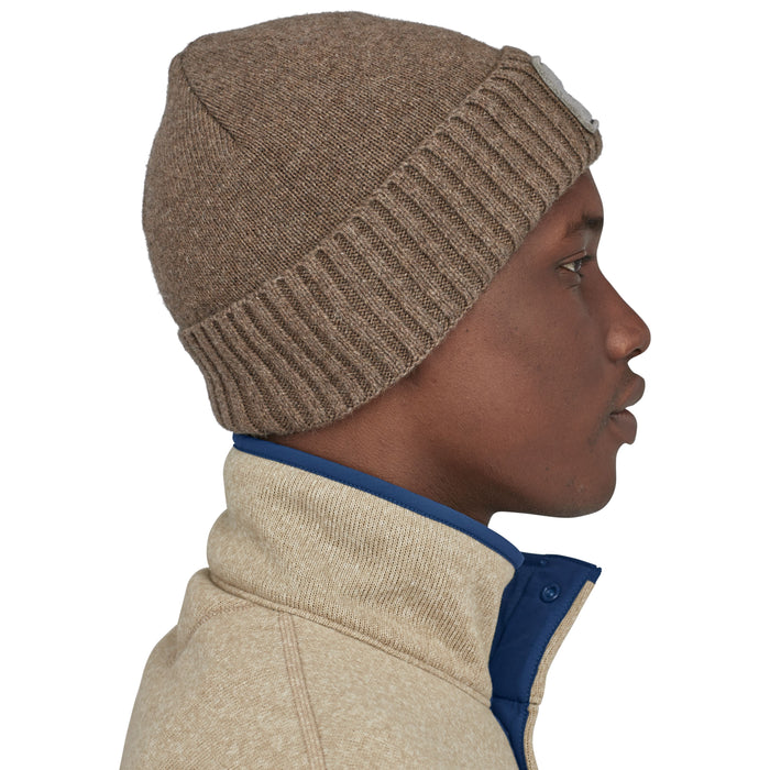 Patagonia Brodeo Beanie Fitz Roy Trout Patch: Ash Tan Image 03