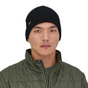 Patagonia Fisherman's Rolled Beanie Black Image 02