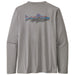 Patagonia Capilene Cool Daily Long Sleeve Fish Graphic Shirt Woodgrain Fitz Roy Trout: Salt Grey Image 01
