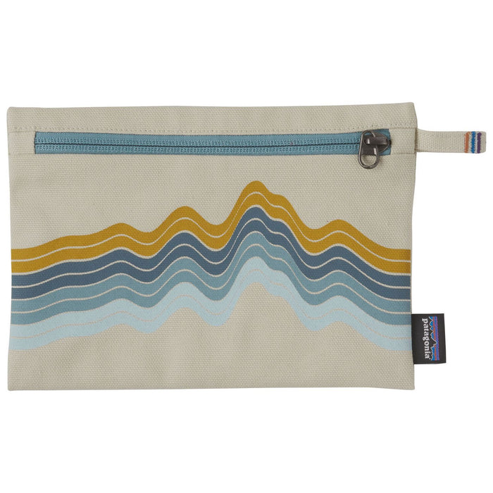 Patagonia Zippered Pouch Ridge Rise Stripe: Bleached Stone
