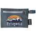 Patagonia Small Zippered Pouch Fitz Roy Flurries: Plume Grey Image 01