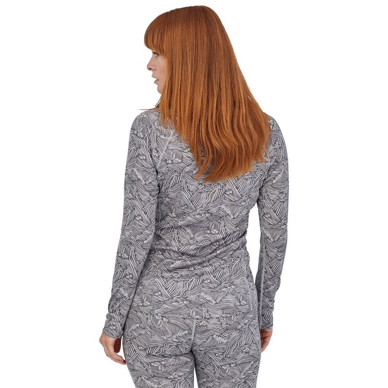 Patagonia Women's Capilene Midweight Crew Hut to Hut: Salt Grey